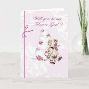 Convite Will you be my Flower Girl? Card