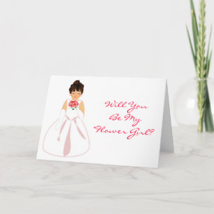 Convite "Will You Be My Flower Girl I"- Customizable