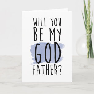Convite will you be my godfather card