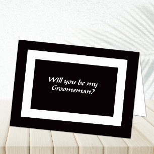 Convite Will You Be My Groomsmen? Card