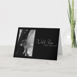 Convite "Will You Walk With Me?" Wedding Request Card