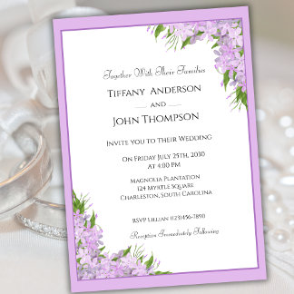 Convite Wisteria Wedding