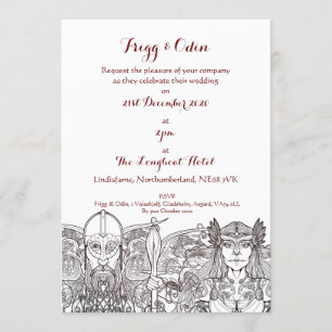 Convite Woden & Fríge para Casamento