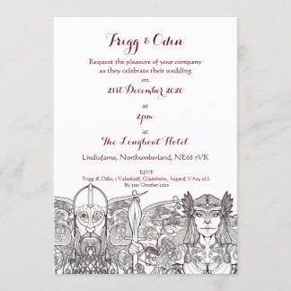 Convite Woden & Fríge para Casamento