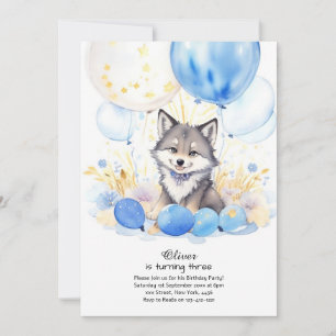 Convite Wolf Birthday