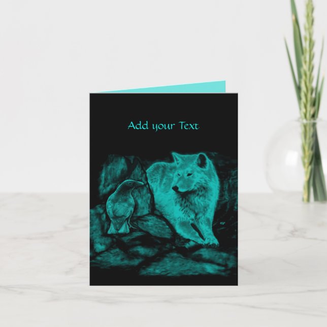 Convite Wolf e Raven na Noite (Frente)