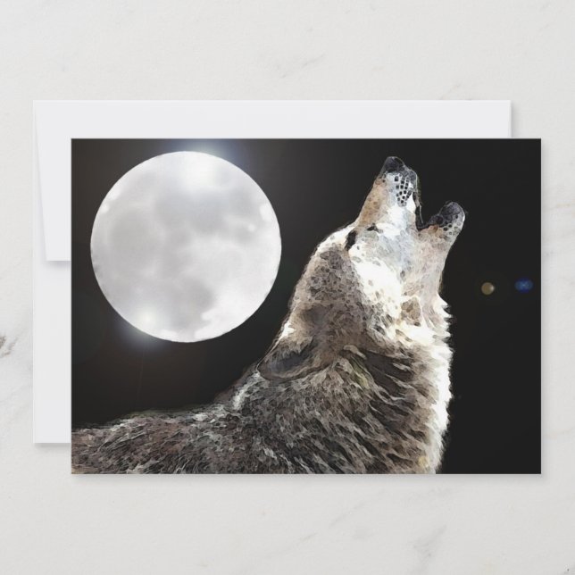 Convite Wolf & Moon (Frente)