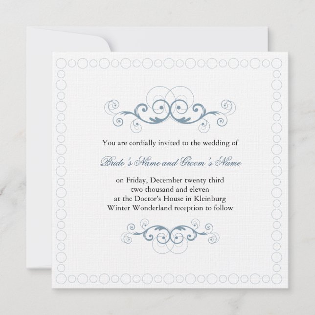 Convite Wonderland de inverno (Frente)