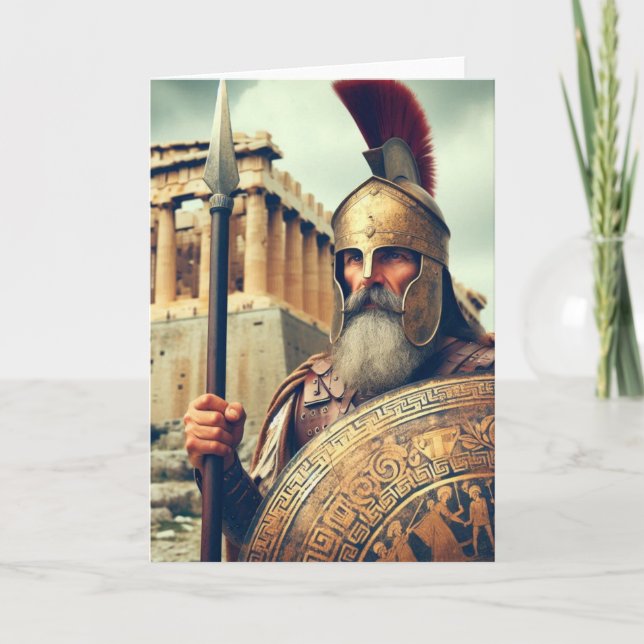 Convite Worrior Grego (Frente)