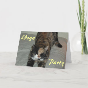 Convite Yoga Cat