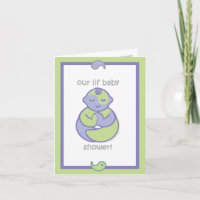 Yoga Speak Baby : Lil' Baby Shower! Note Card