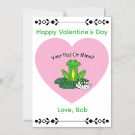 Convite Your Pad or Mine? Magnetic Card