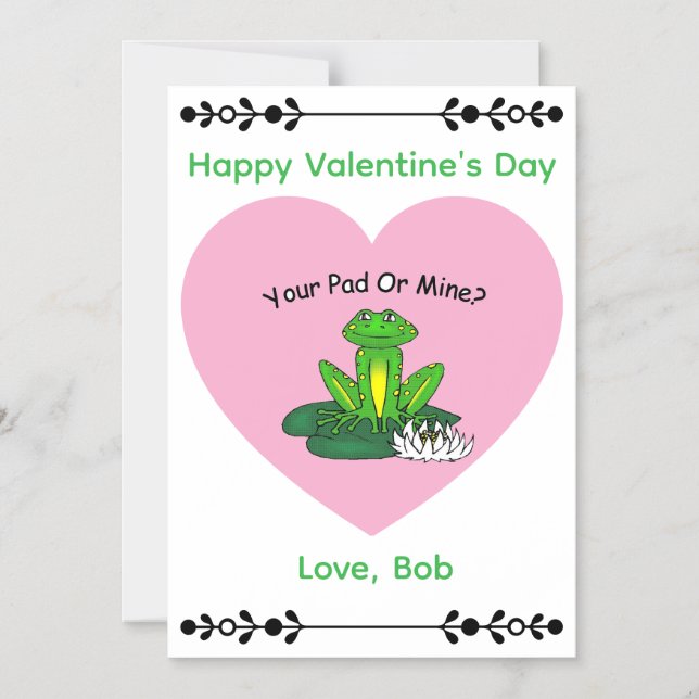 Convite Your Pad or Mine? Magnetic Card (Frente)