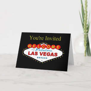 Convite You're Invited Las Vegas Invitation Cards