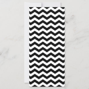 Convite Zigzag preto-e-branco para vazio