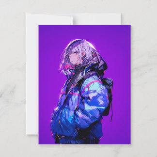 Convites 紫/Purple Invitation Card | 東京娘 GenerartiveAI