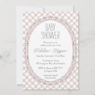 Convites 013 Chocolate Vintage Quadro Baby Shower