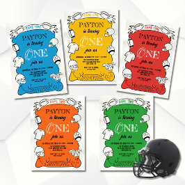 Convites 1ª rua de futebol amarelo