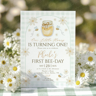 Convites 1º Aniversário das Meninas do Dia da Abelha Mel Da