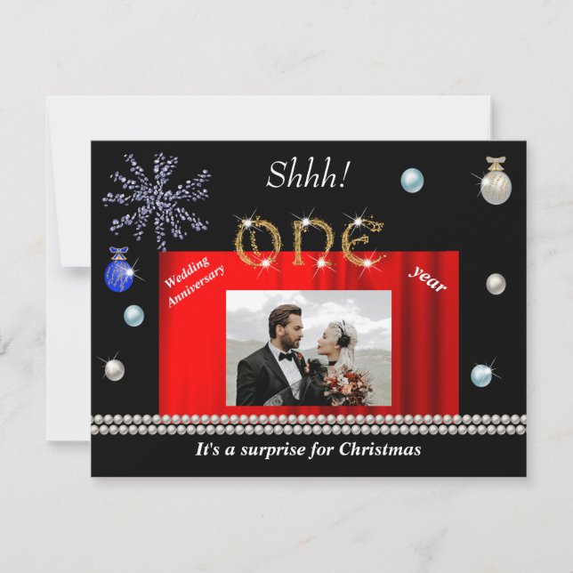 Convites 1º Aniversário Surpresa de Natal Salve a Data (Frente)