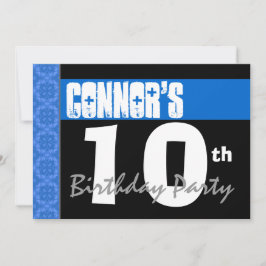 Convites 10ª Festa de aniversário - Estrelas Azuis Brilhant