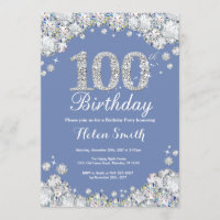 100º aniversário Diamante Azul de Prata