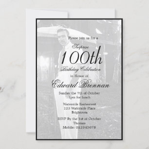 Convites 100º Aniversário, Na moda de Fotografia Masculina