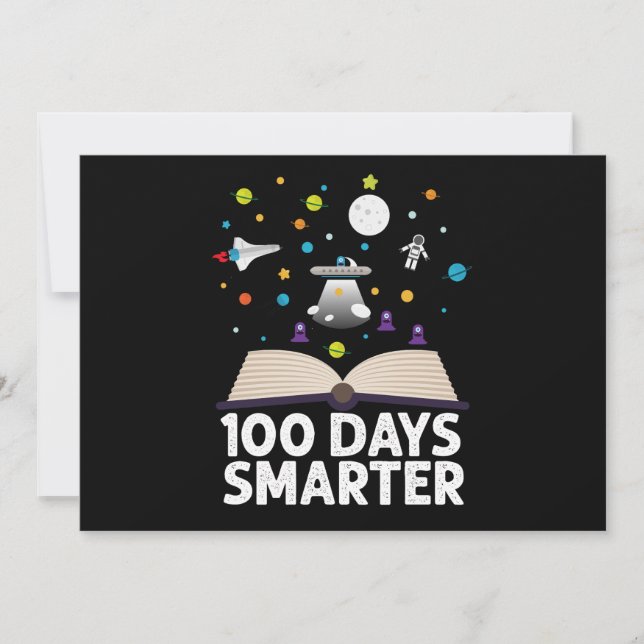 Convites 100º Dia De Escola 100 Dias Livros Mais Inteligent (Frente)