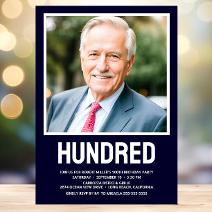 Convites 100.ª Foto do Tipo de Negrito de Aniversário