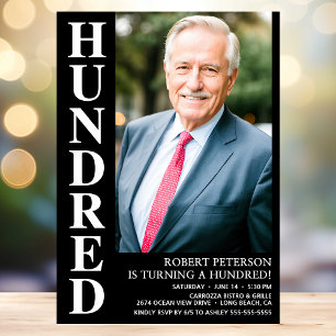 Convites 100.ª Foto do Tipo de Negrito de Aniversário