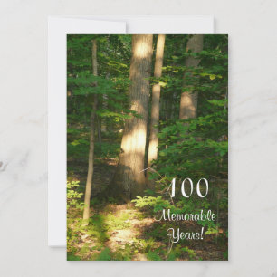 Convites 100 Anos Memoráveis/Festa de Aniversário-Masculino