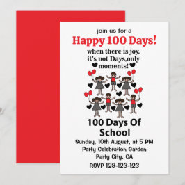 Convites 100 Dias De Escola