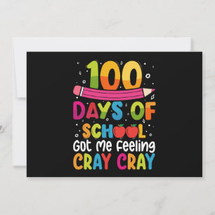 Convites 100 Dias De Escola Me Fez Sentir Cray