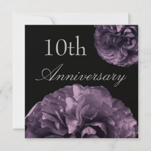 Convites 10.º Aniversário Rosas DEEP PURPLE