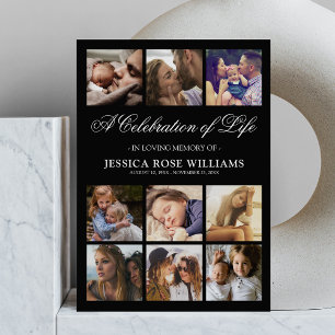 Convites 10 Foto de Celebração do Funeral Life