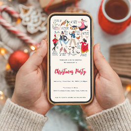 Convites 12 dias de festa tradicional de Natal