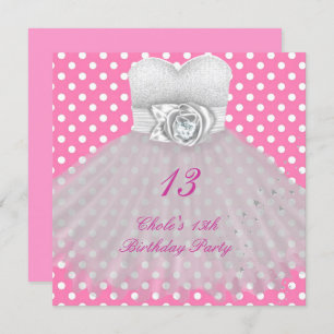 Convites 13 Festa de aniversário Girls 13 Adolescentes