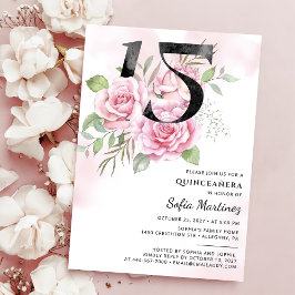 Convites 15 Birthday Quinceanera Russo Floral