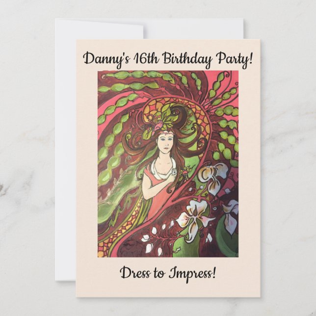 Convites 16ª Festa de aniversário - Legal Garota (Frente)