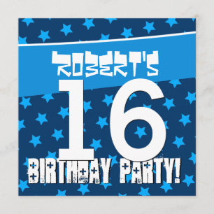 Convites 16º Aniversário das Estrelas Azuis D4241