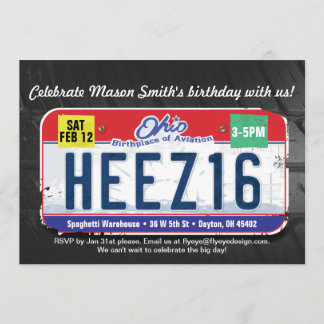 Convites 16.º Aniversário do Ohio