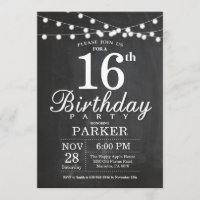 16.º Aniversário - Luzes de Cordas de Quadros de C