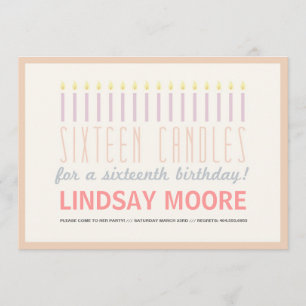 Convites 16 Velas - Aniversário Convidam