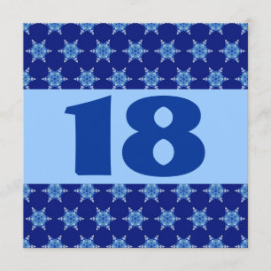 Convites 18ª Estrelas azuis festivas Festas de aniversári