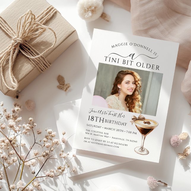 Convites 18ª Foto de Festa de aniversário Espresso Martini (Criador carregado)