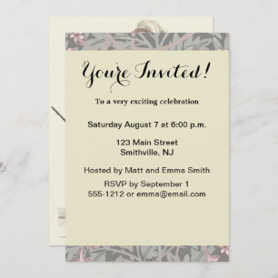 Convites 1823 Moda Mulher do Homem de Casamento Antiquado