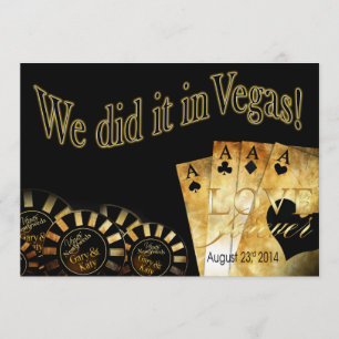 Convites 18:30 Casamento de Luxo Gary & Katy Las Vegas