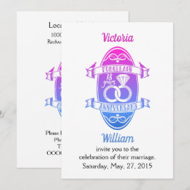 Convites 18 Porcelana tradicional 18º aniversário de casame