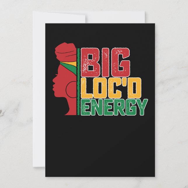 Convites 19º Big Loc Energy Black Freedom (Frente)