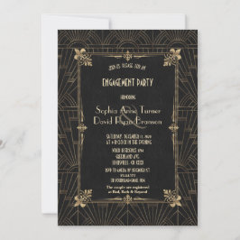 Convites 1920 Real Fleur-de-Lis Art Deco